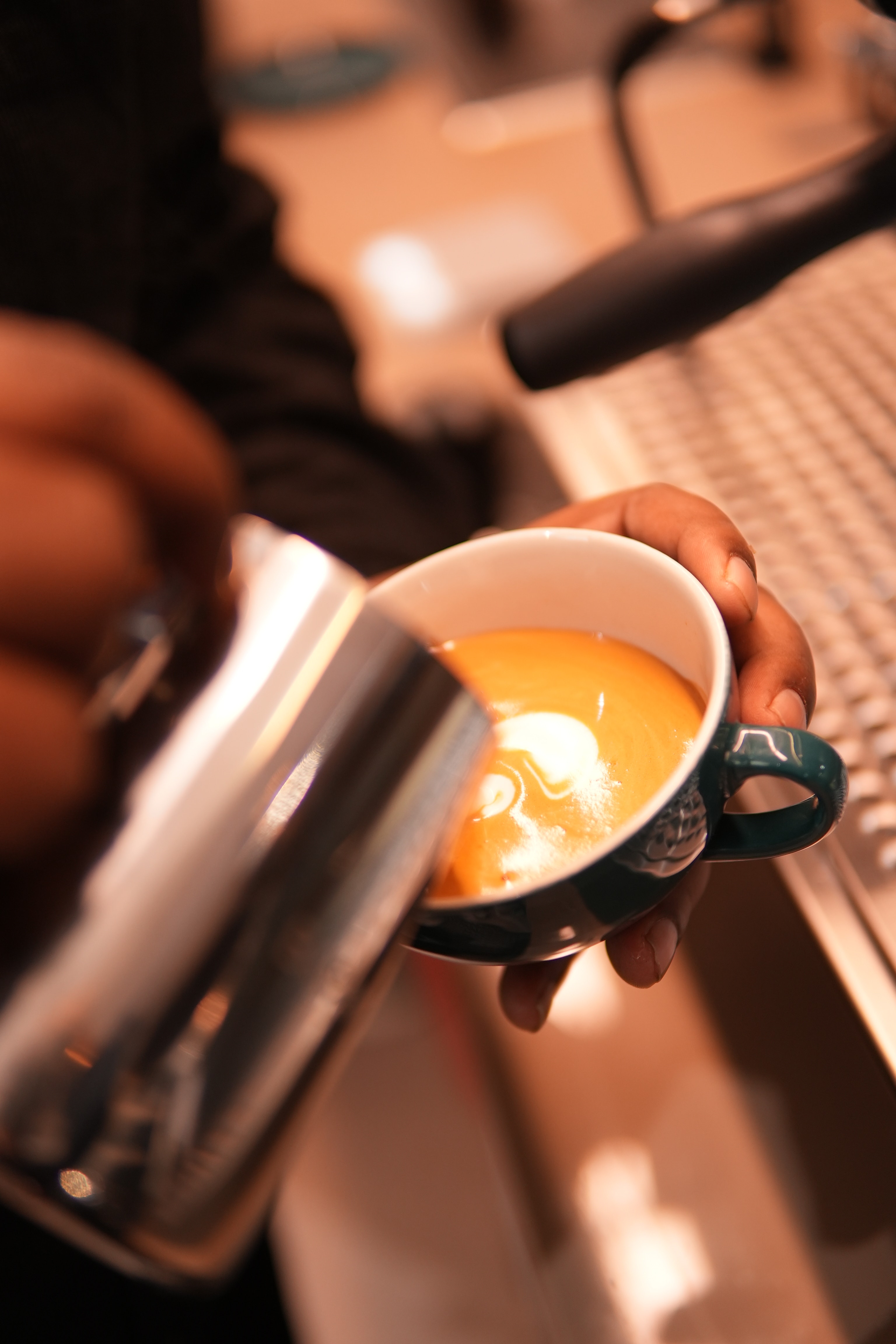 Specialty coffee at The Brewed Leaf